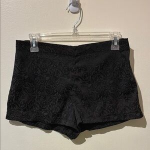 Intimately Free People High-Waisted Black Floral Shorts
